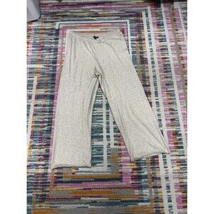 Eileen Fisher Organic Cotton Beige Wide Leg Pants Size Small Comfort